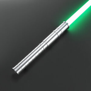 The Vos lightsaber crystal chamber close-up with gold internals