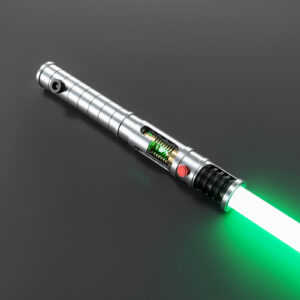 The Vos lightsaber hilt side profile showing full length